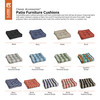 Classic Accessories Square Patio Seat Cushions, Brick Sedona Stripe, PK 2 62-205-011702-2PK